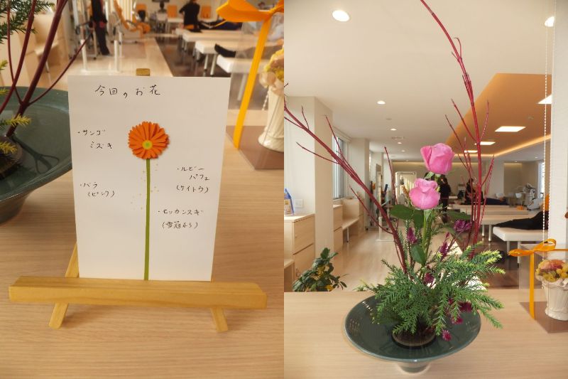 お花を生けました